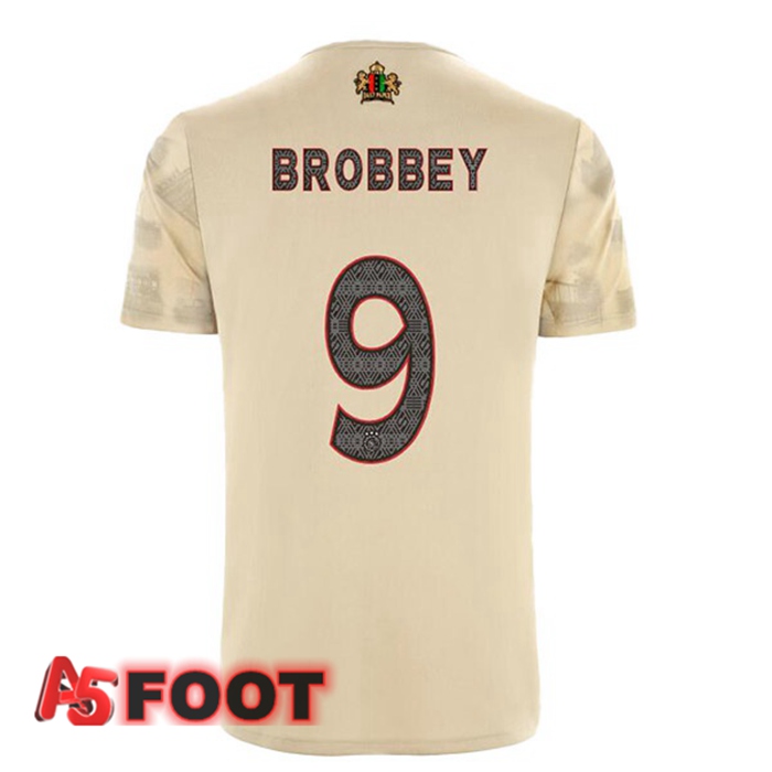 Maillot Foot AFC Ajax (Brobbey 9) Third Marron 2022/2023