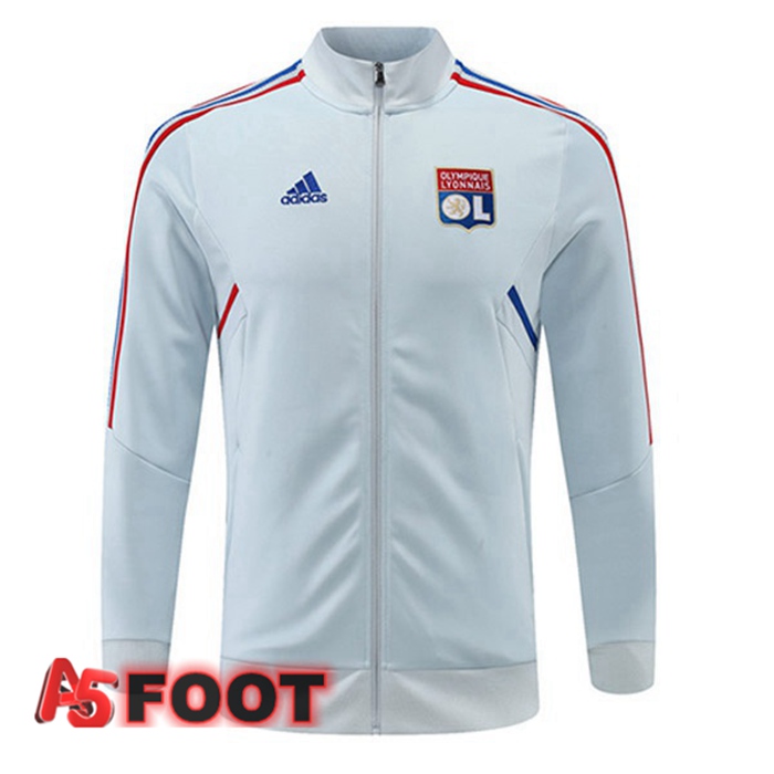 Veste Foot Lyon OL Bleu Gris 2022/2023