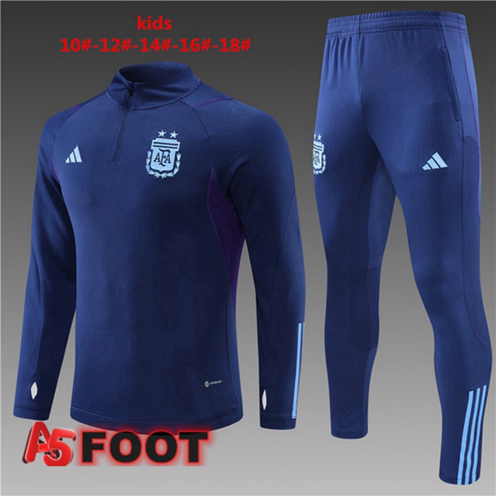 Survetement Foot Argentine Enfant Bleu Royal 2022/2023