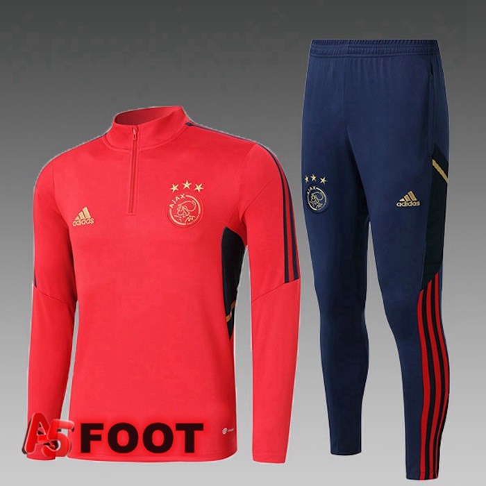 Survetement Foot AFC Ajax Enfant Rouge 2022/2023
