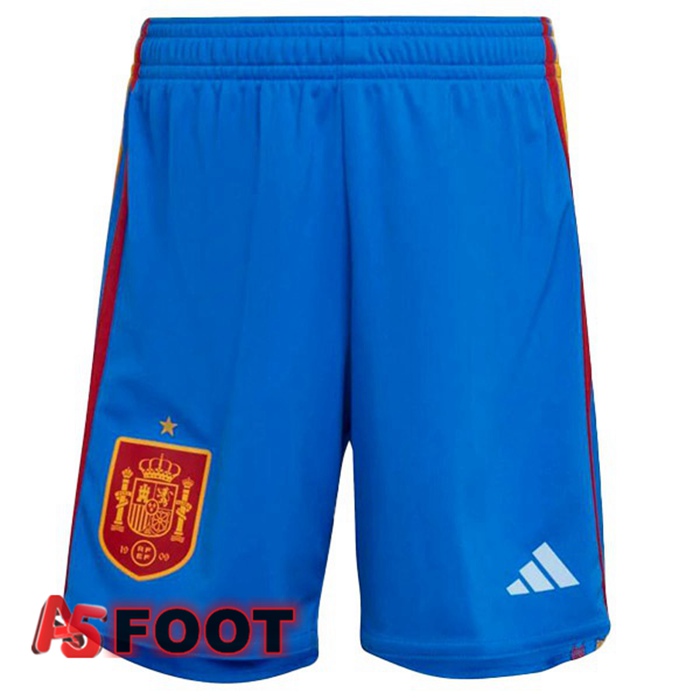 Short Foot Espagne Exterieur Bleu Blanc 2022/2023