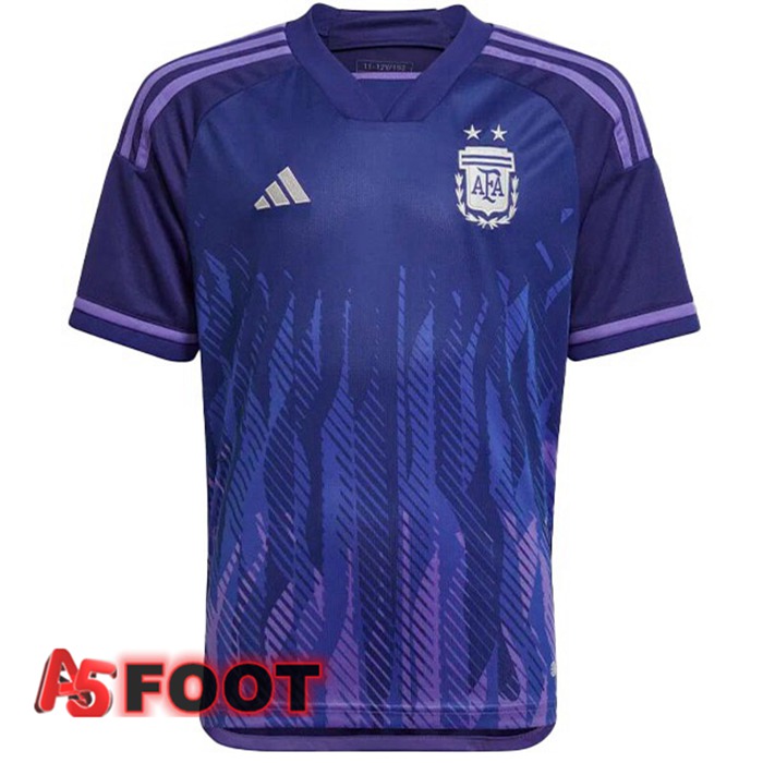 Maillot Equipe De Argentine Exterieur Pourpre Coupe du monde 2022