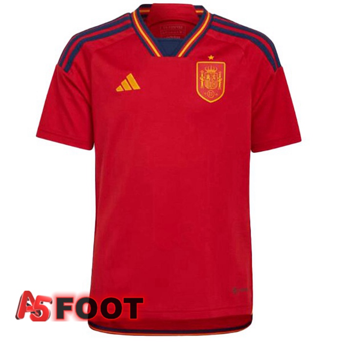 Maillot Equipe De Espagne Domicile Rouge Coupe du monde 2022