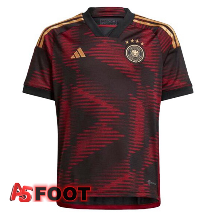 Maillot Equipe De Allemagne Exterieur Noir Coupe du monde 2022
