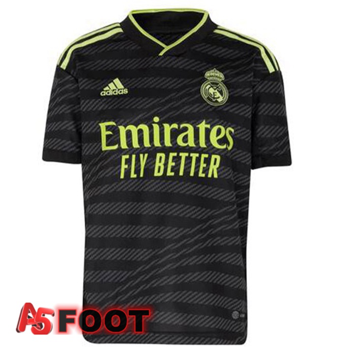 Maillot Foot Real Madrid Third Noir 2022/2023