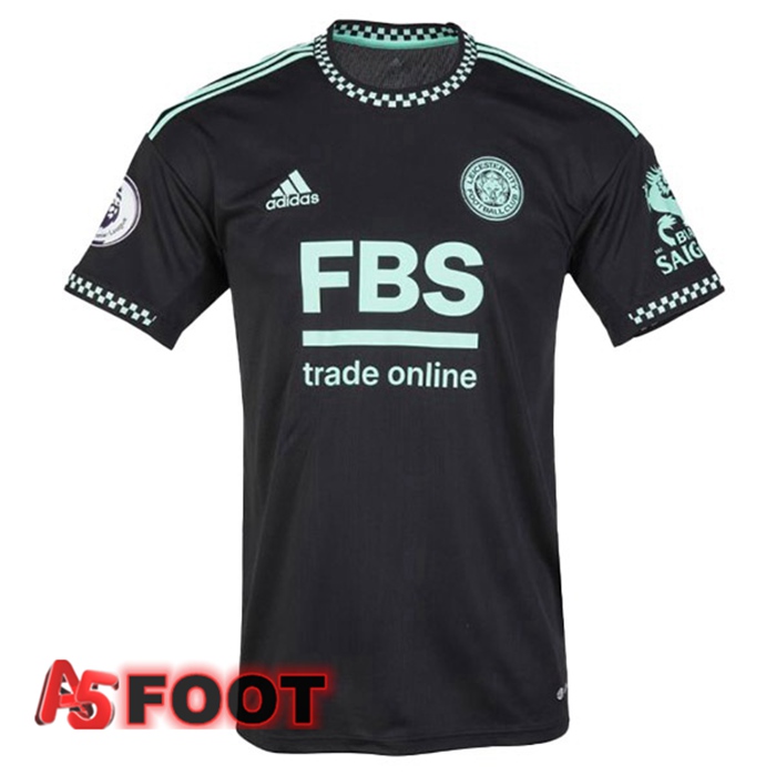 Maillot Foot Leicester City Exterieur Noir 2022/2023