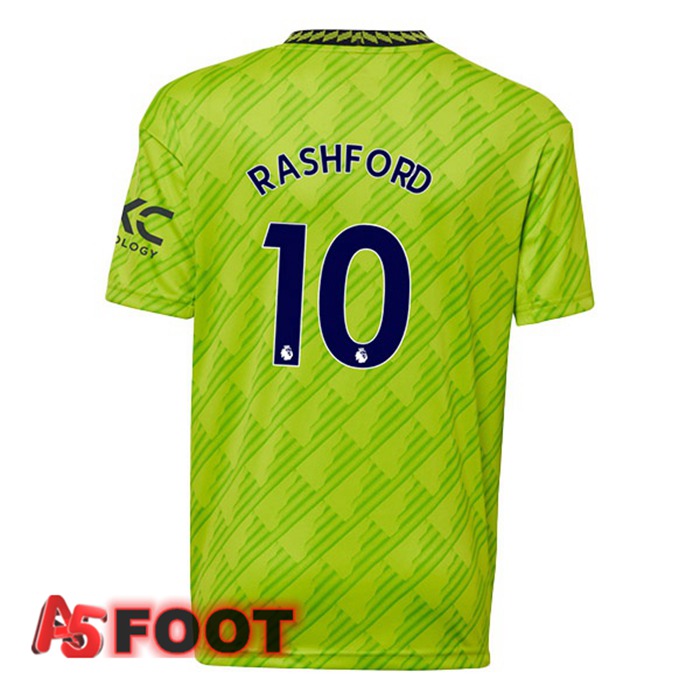 Maillot Foot Manchester United (RASHFORD 10) Third Vert 2022/2023