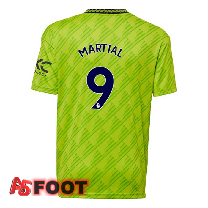 Maillot Foot Manchester United (MARTIAL 9) Third Vert 2022/2023
