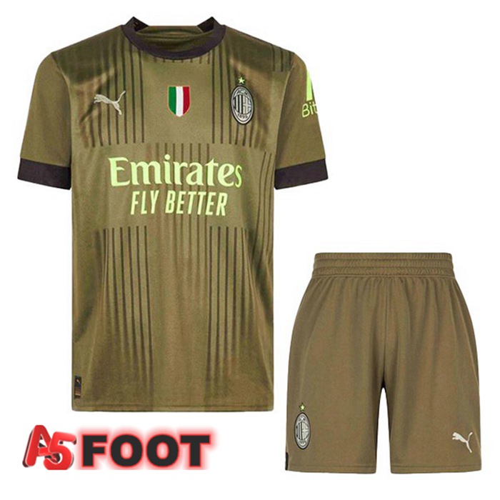 Maillot Foot Milan AC Enfant Third Marron 2022/2023