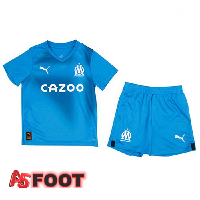 Maillot Foot Marseille OM Enfant Third Bleu 2022/2023