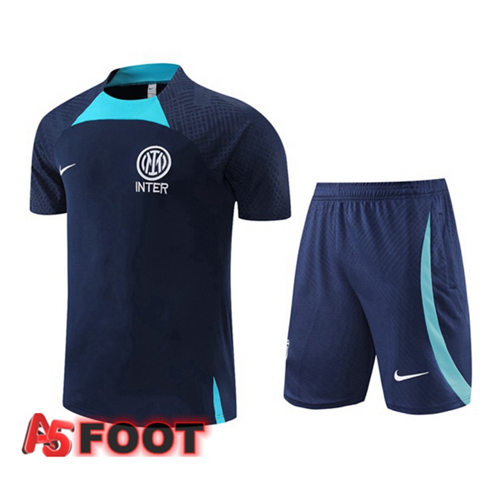 Training T-Shirts Inter Milan + Shorts Bleu Royal 2022/2023