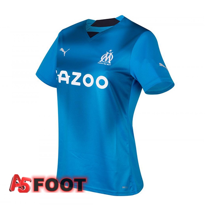 Maillot Foot Marseille OM Femme Third Bleu 2022/2023