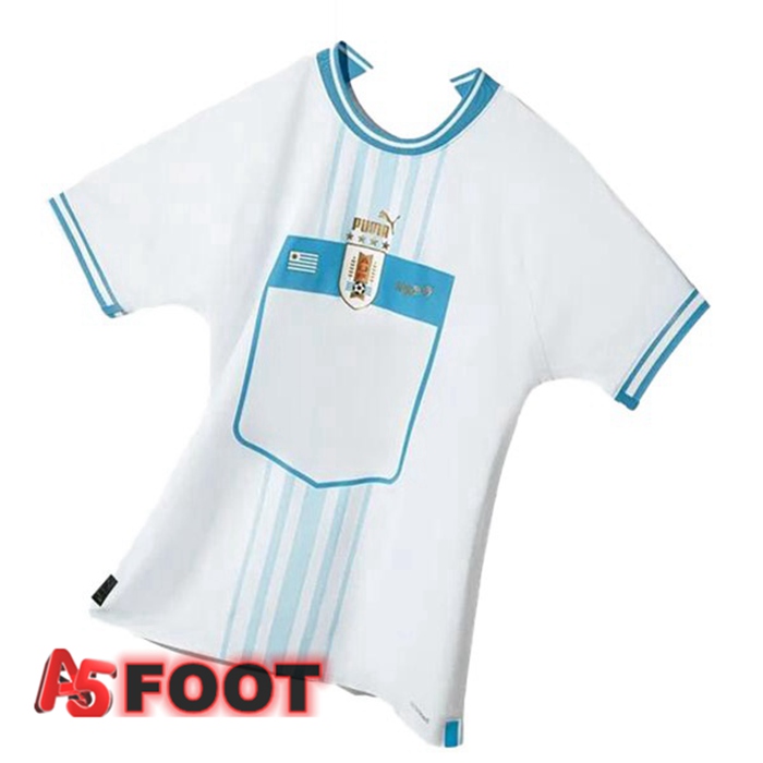 Maillot Equipe de Uruguay Exterieur Blanc 2022/2023