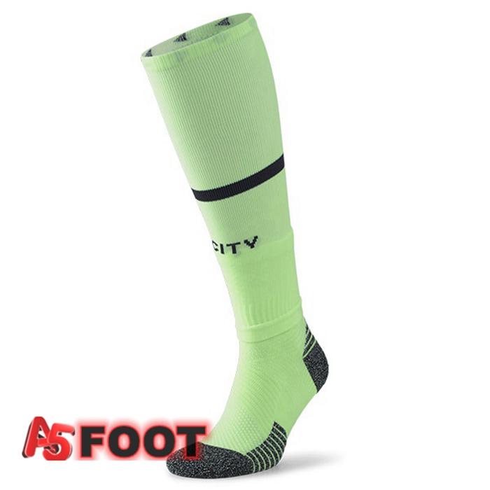 Chaussettes Foot Manchester City Third Vert Noir 2022/2023