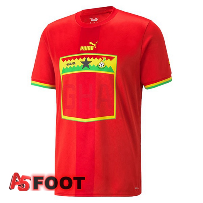 Maillot Equipe De Ghana Exterieur Rouge Coupe du monde 2022