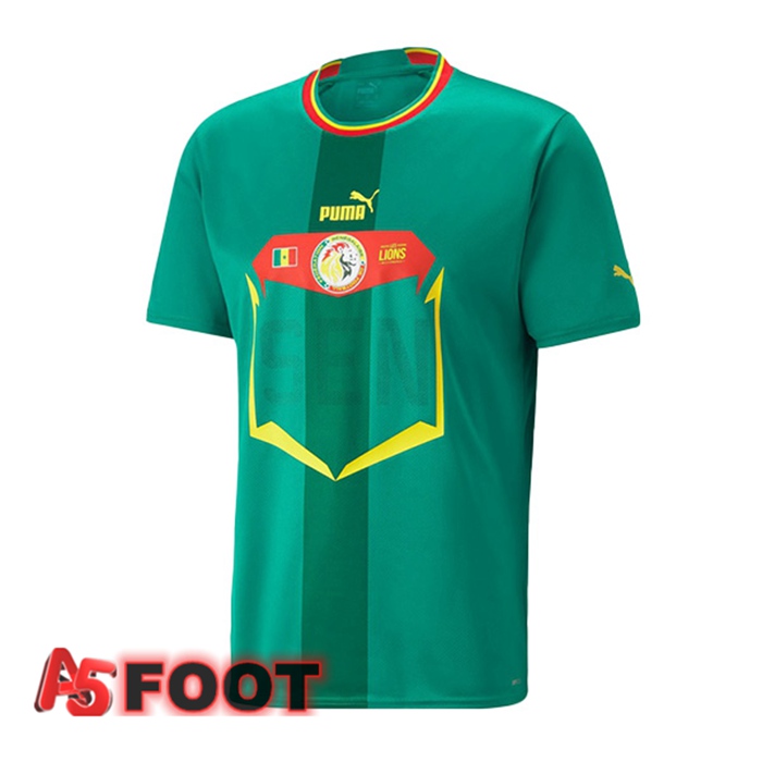 Maillot Equipe De Sénégal Exterieur Vert Coupe du monde 2022