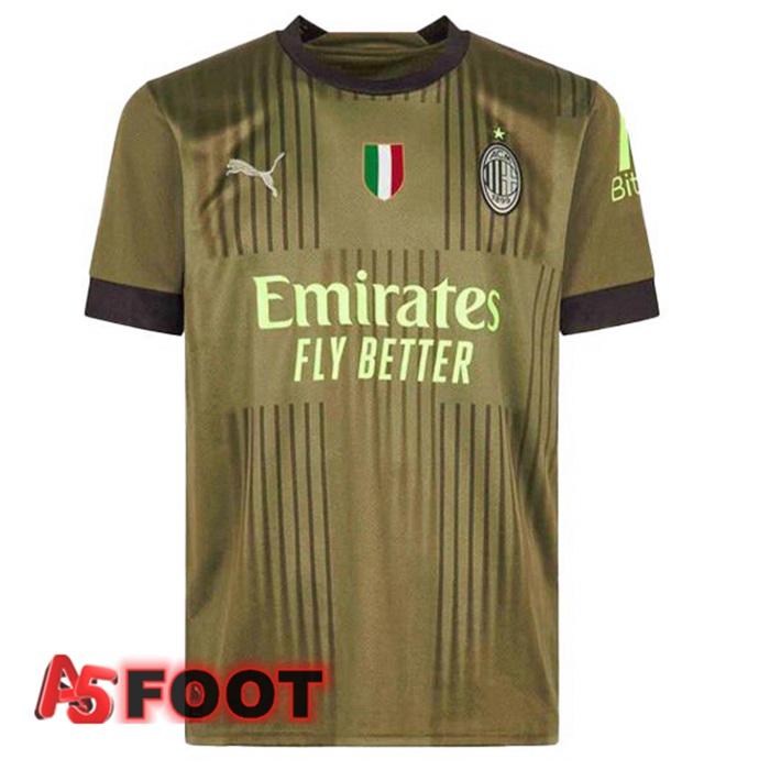 Maillot Foot Milan AC Third Marron 2022/2023