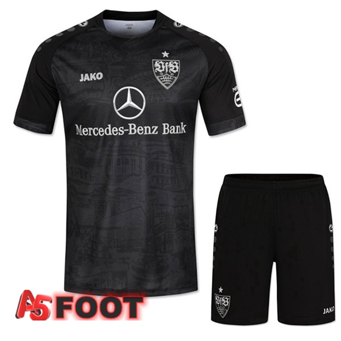 Maillot Foot VfB Stuttgart Enfant Third Noir 2022/2023
