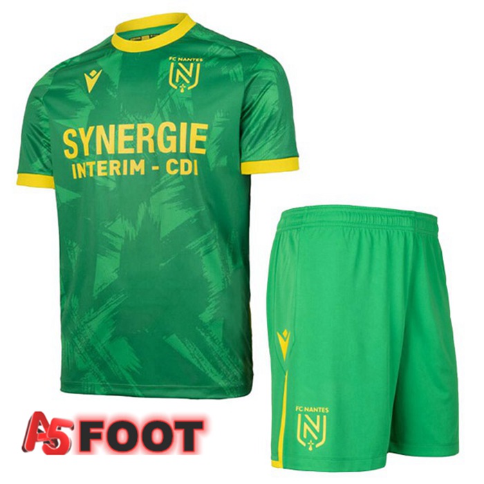 Maillot Foot FC Nantes Enfant Exterieur Vert 2022/2023