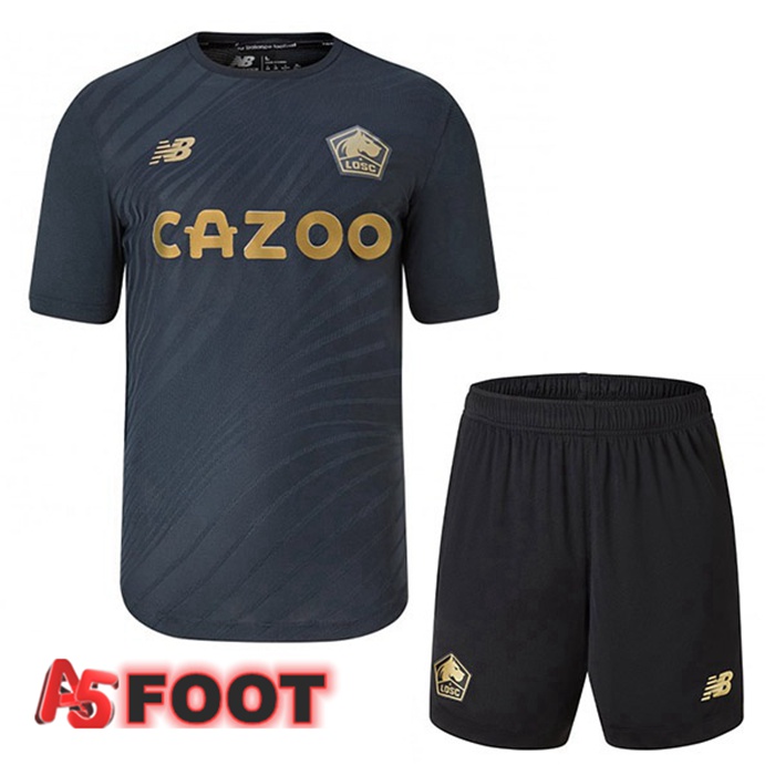 Maillot Foot Lille OSC Enfant Third Noir 2022/2023