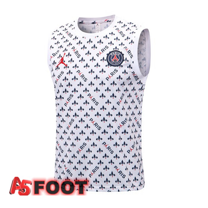 Gilet De Foot Paris PSG Blanc 2022/2023