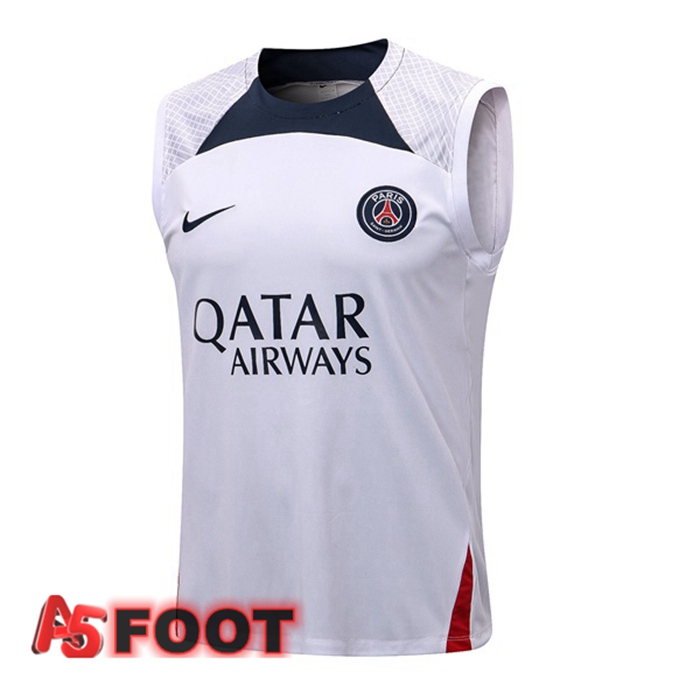 Gilet De Foot Paris PSG Blanc 2022/2023