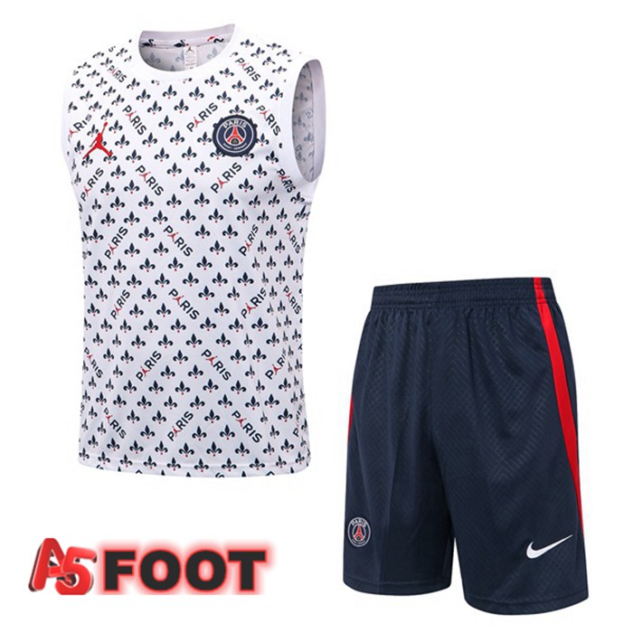 Gilet De Foot Paris PSG + Shorts Blanc 2022/2023