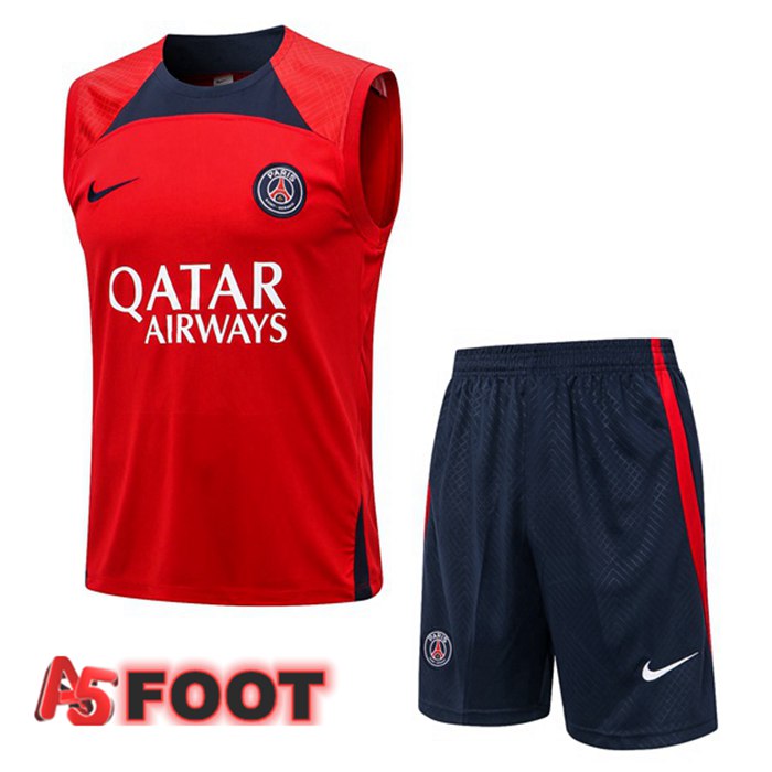 Gilet De Foot Paris PSG + Shorts Rouge 2022/2023