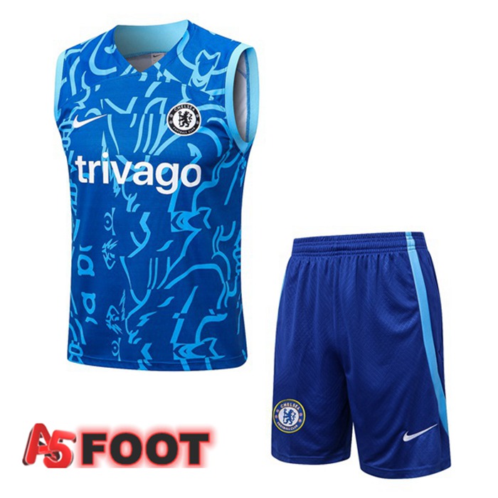 Gilet De Foot FC Chelsea + Shorts Bleu 2022/2023