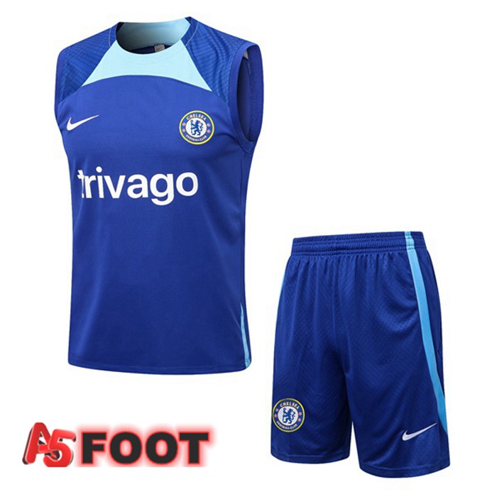 Gilet De Foot FC Chelsea + Shorts Bleu 2022/2023