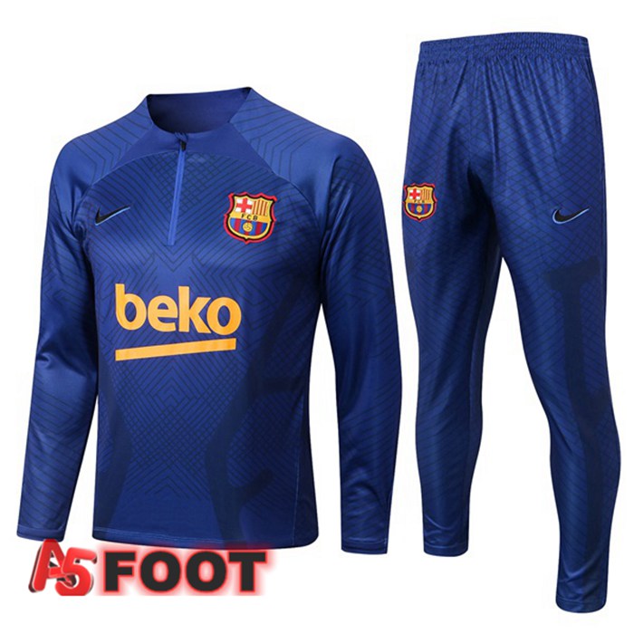 Survetement Foot FC Barcelone Bleu 2022/2023