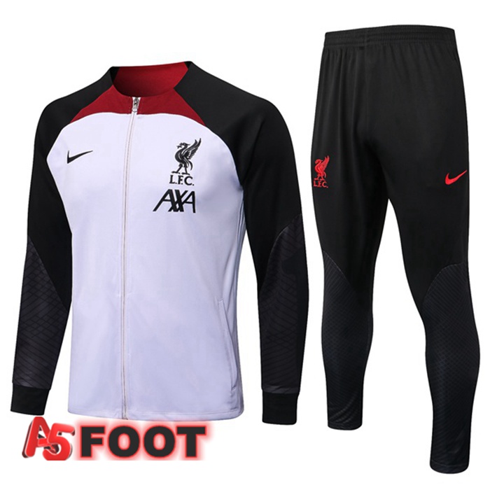 Ensemble Veste Survetement de Foot FC Liverpool Pourpre 2022/2023