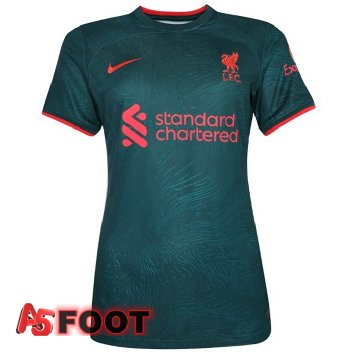 Maillot Foot FC Liverpool Femme Third Vert 2022/2023