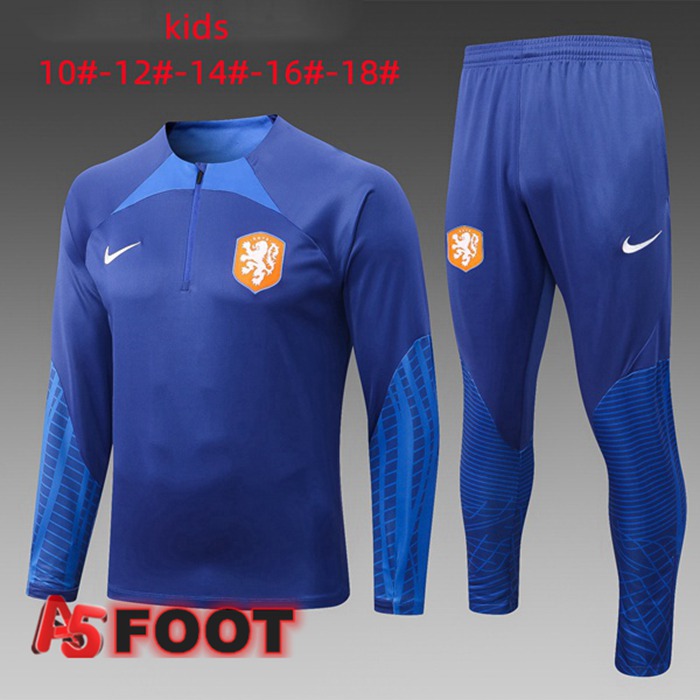 Survetement Foot Pays-Bas Enfant Bleu 2022/2023