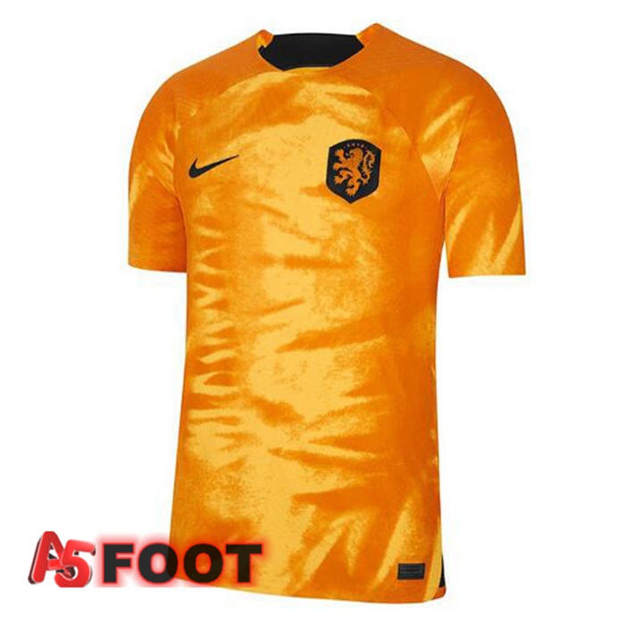 Maillot Equipe De Pays-Bas Domicile Jaune Coupe du monde 2022