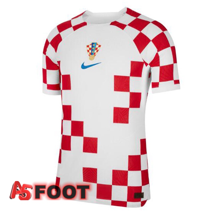 Maillot Equipe De Croatie Domicile Blanc Rouge Coupe du monde 2022
