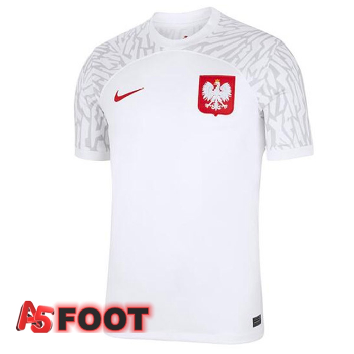 Maillot Equipe De Pologne Domicile Blanc Coupe du monde 2022