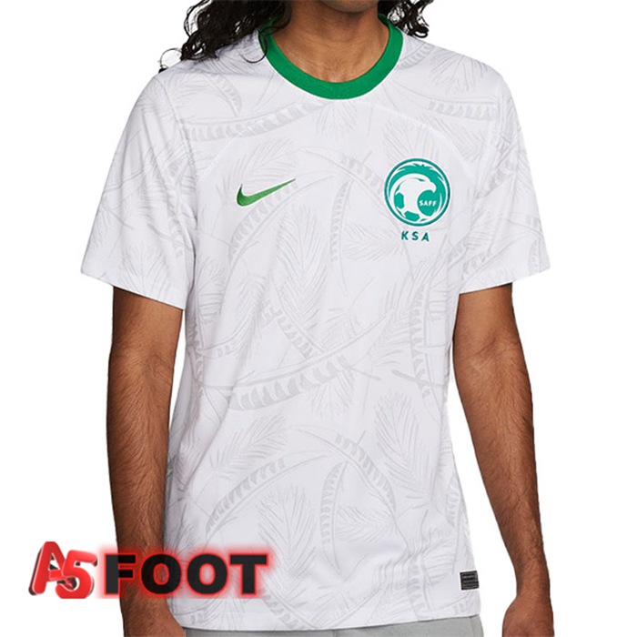 Maillot Equipe De Arabie Saoudite Domicile Blanc Coupe du monde 2022