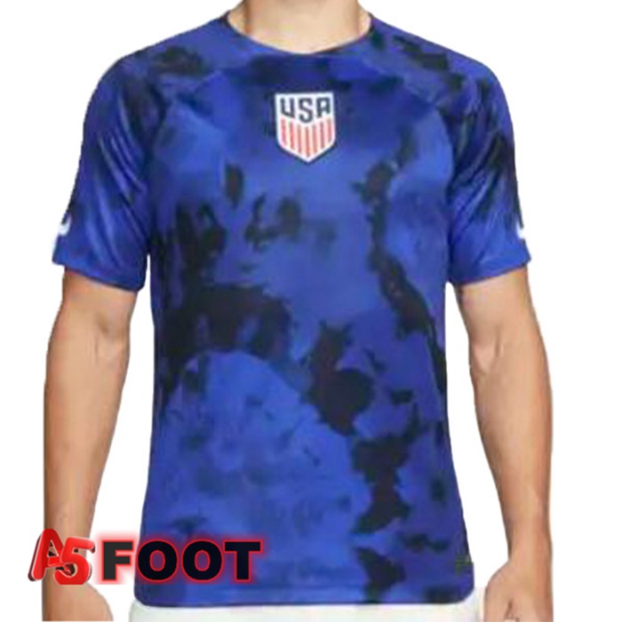 Maillot Equipe De Etats-Unis Exterieur Bleu Coupe du monde 2022