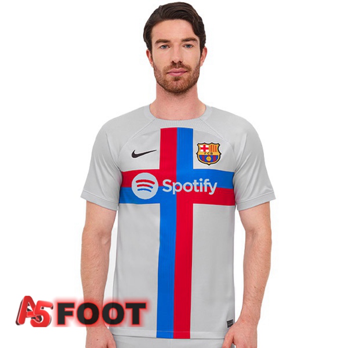 Maillot Foot FC Barcelone Third Gris 2022/2023