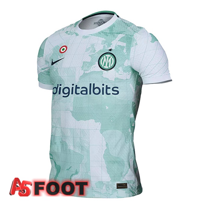 Maillot Foot Inter Milan Exterieur Blanc Vert 2022/2023