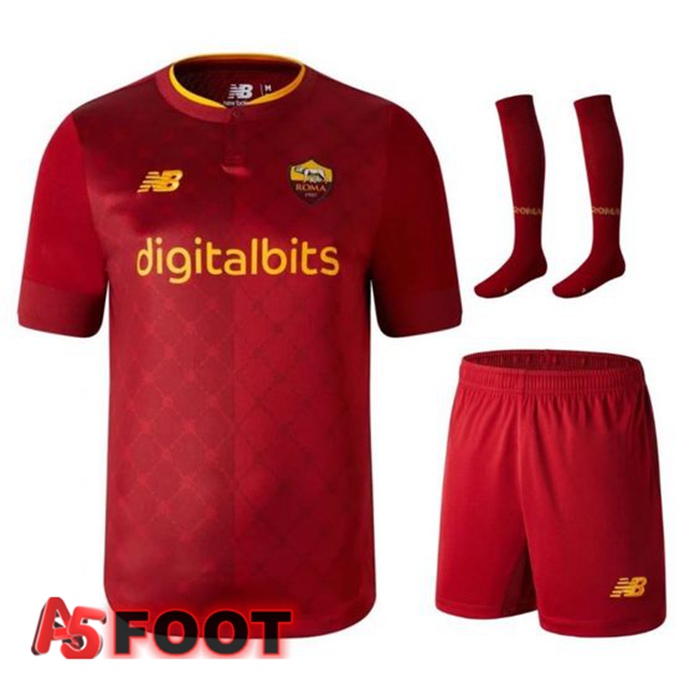 Ensemble Maillot Foot AS Roma Domicile (Short + Chaussettes) 2022/2023