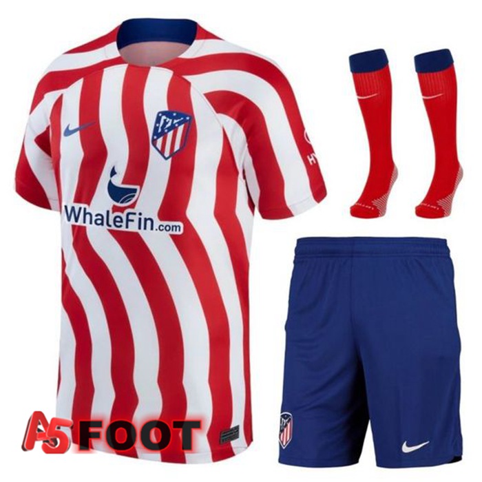 Ensemble Maillot Foot Atletico Madrid Domicile (Short + Chaussettes) 2022/2023