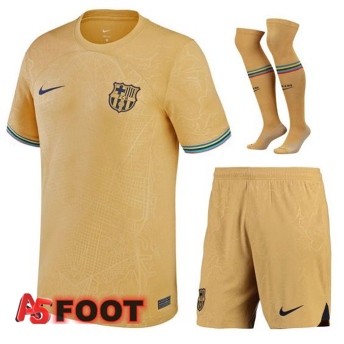 Ensemble Maillot Foot FC Barcelone Exterieur (Short + Chaussettes) 2022/2023