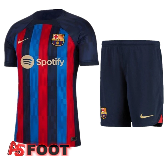 Ensemble Maillot Foot FC Barcelone Domicile + Short Bleu 2022/2023