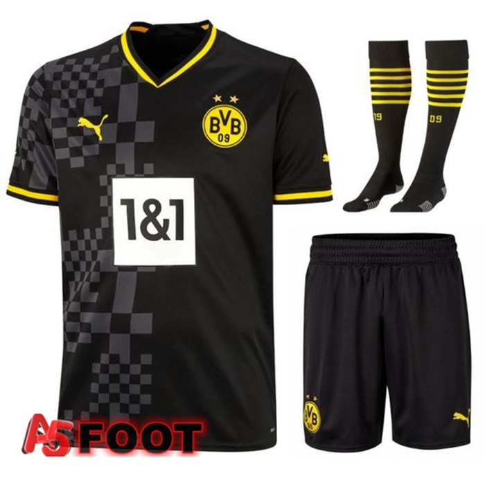 Ensemble Maillot Foot Dortmund BVB Exterieur (Short + Chaussettes) 2022/2023
