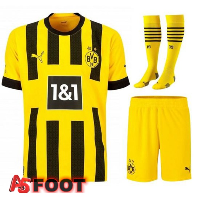Ensemble Maillot Foot Dortmund BVB Domicile (Short + Chaussettes) 2022/2023