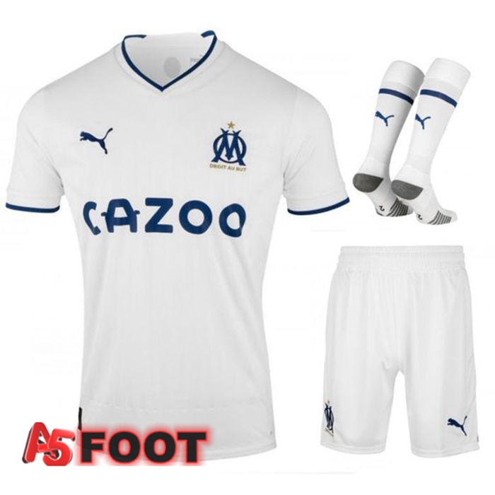 Ensemble Maillot Foot Marseille OM Domicile (Short + Chaussettes) 2022/2023