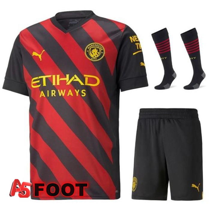 Ensemble Maillot Foot Manchester City Exterieur (Short + Chaussettes) 2022/2023