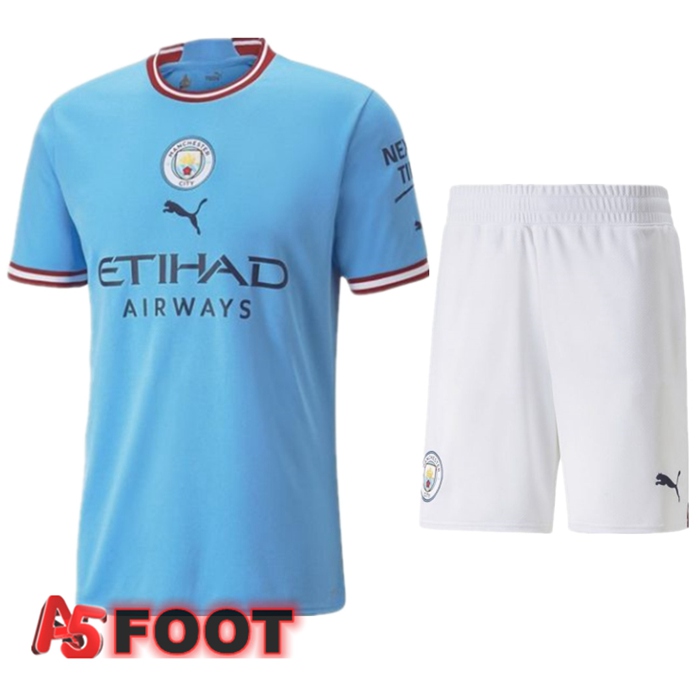 Ensemble Maillot Foot Manchester City Domicile + Short 2022/2023